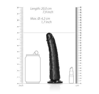 Slim Realistic Dildo with Suction Cup - 7""/ 18 cm